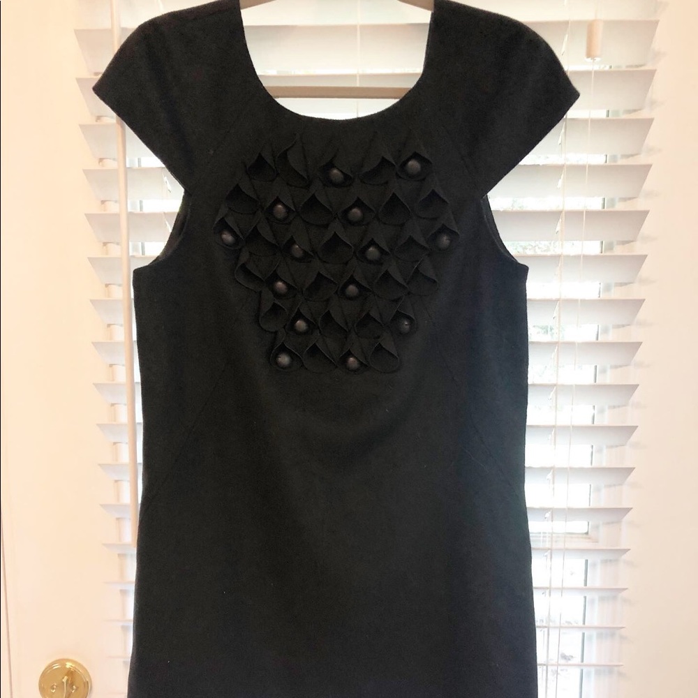 Tibi black wool dress